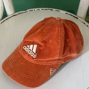 Corduroy orange adidas hat